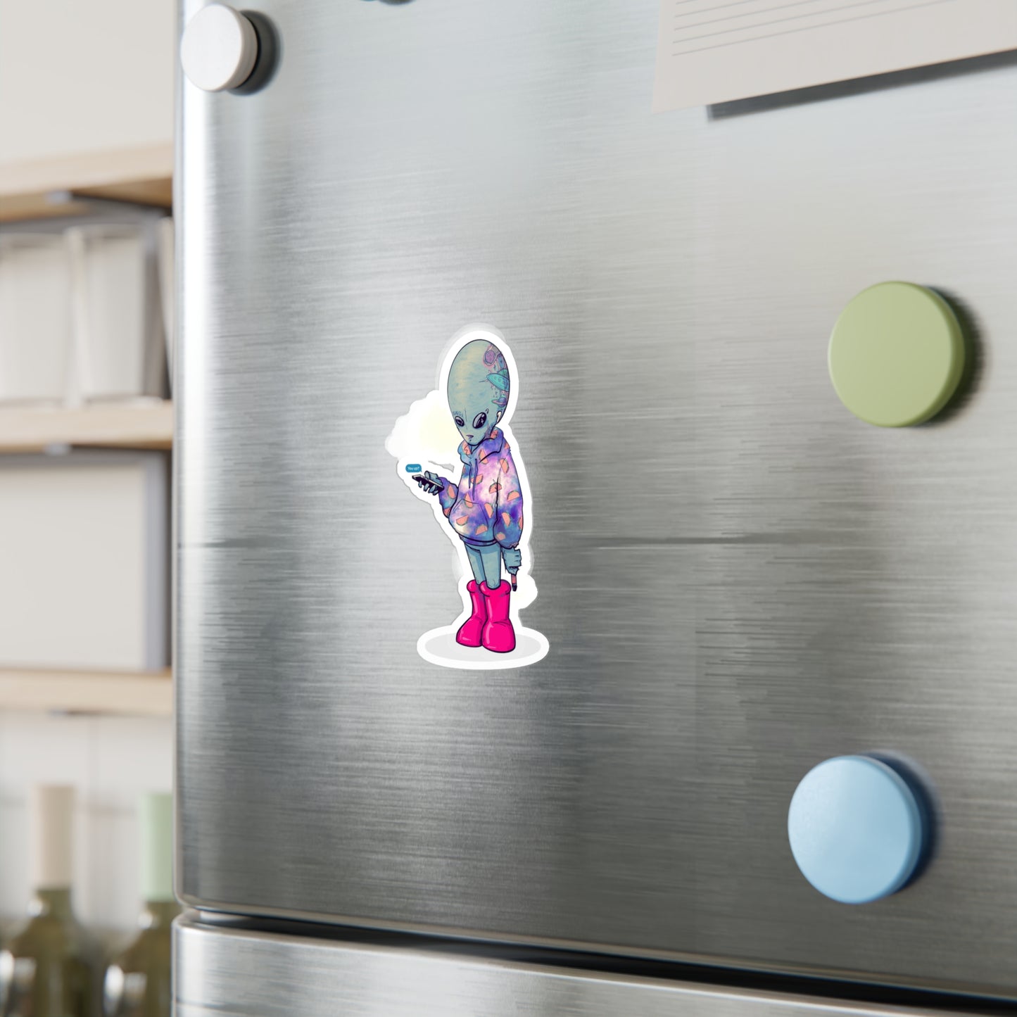 Earth Alien Kiss-Cut Vinyl Decal