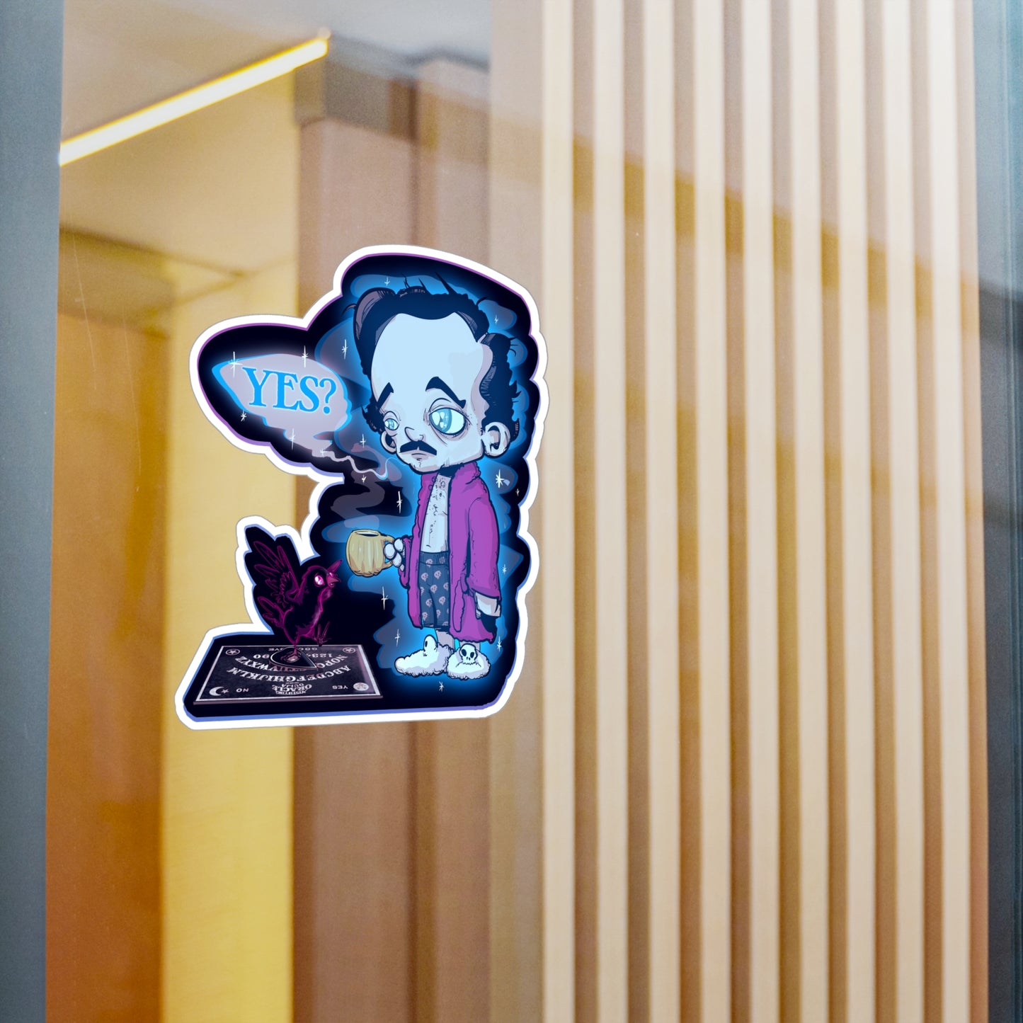 Edgar Allan Ghost Kiss-Cut Vinyl Decal