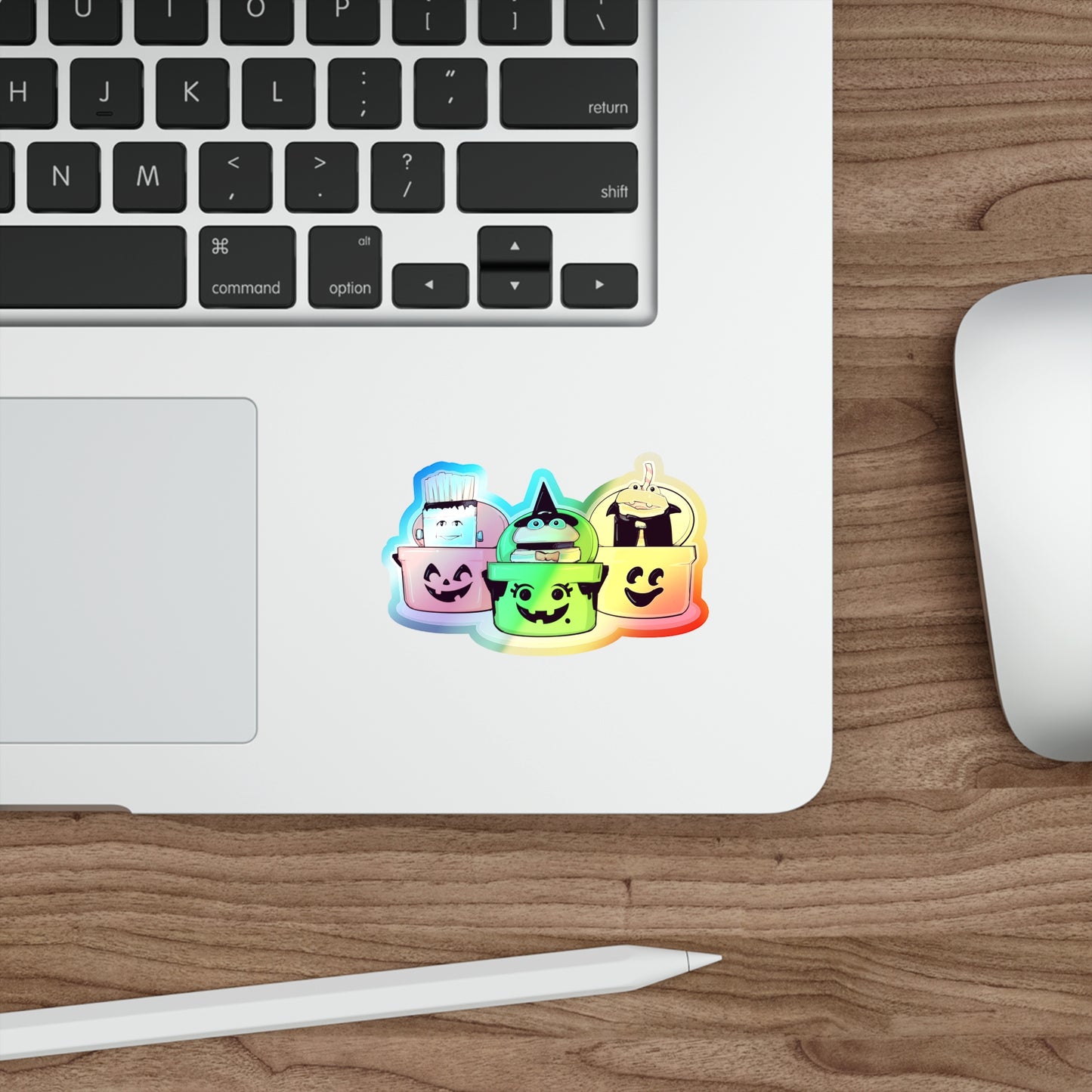 Spooky Fast Food Holographic Die-cut Stickers