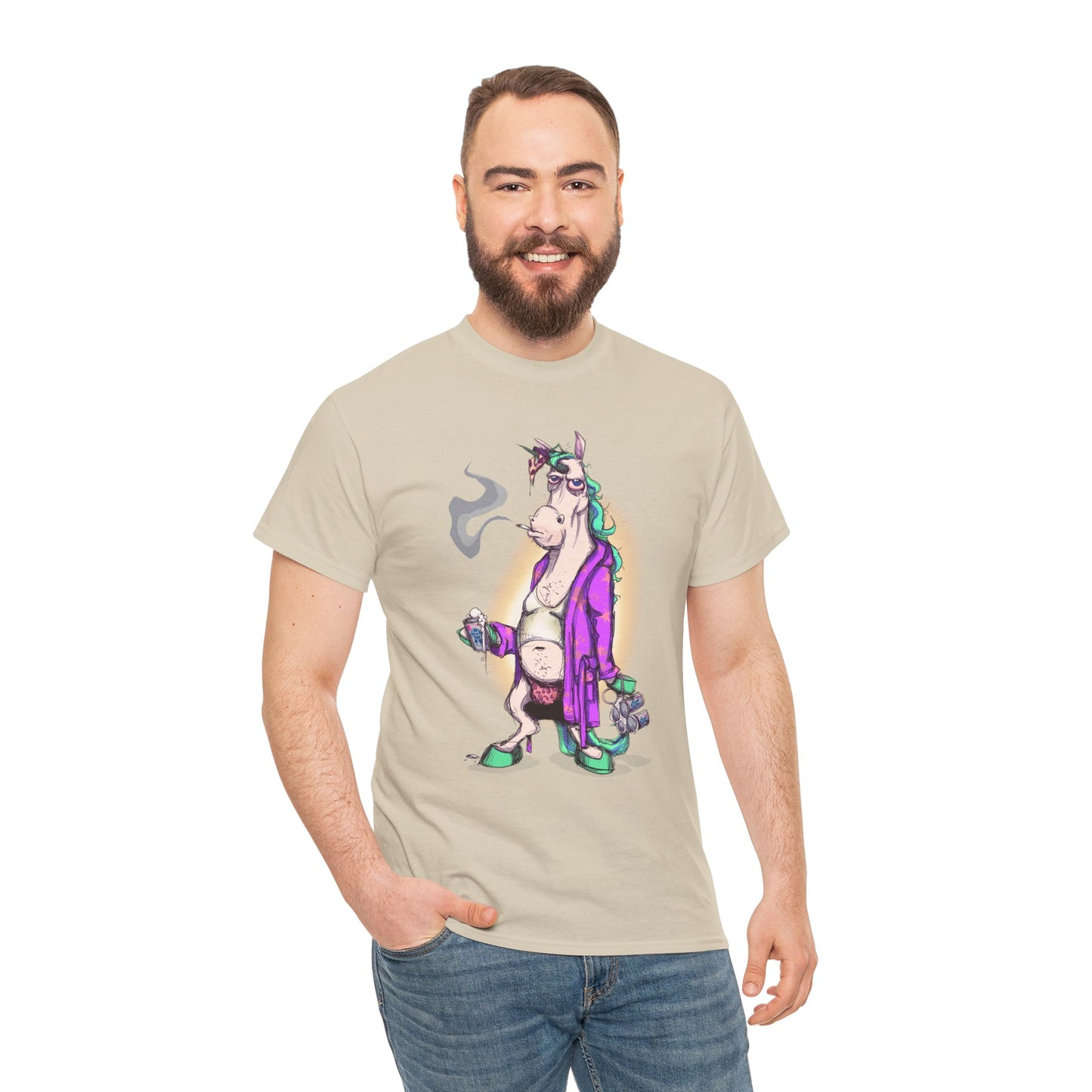Dontgiveafuckacorn Unisex Heavy Cotton Tee