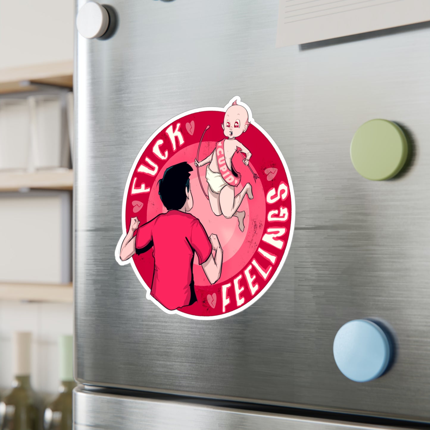 Fuck Feelings Kiss-Cut Vinyl Decal