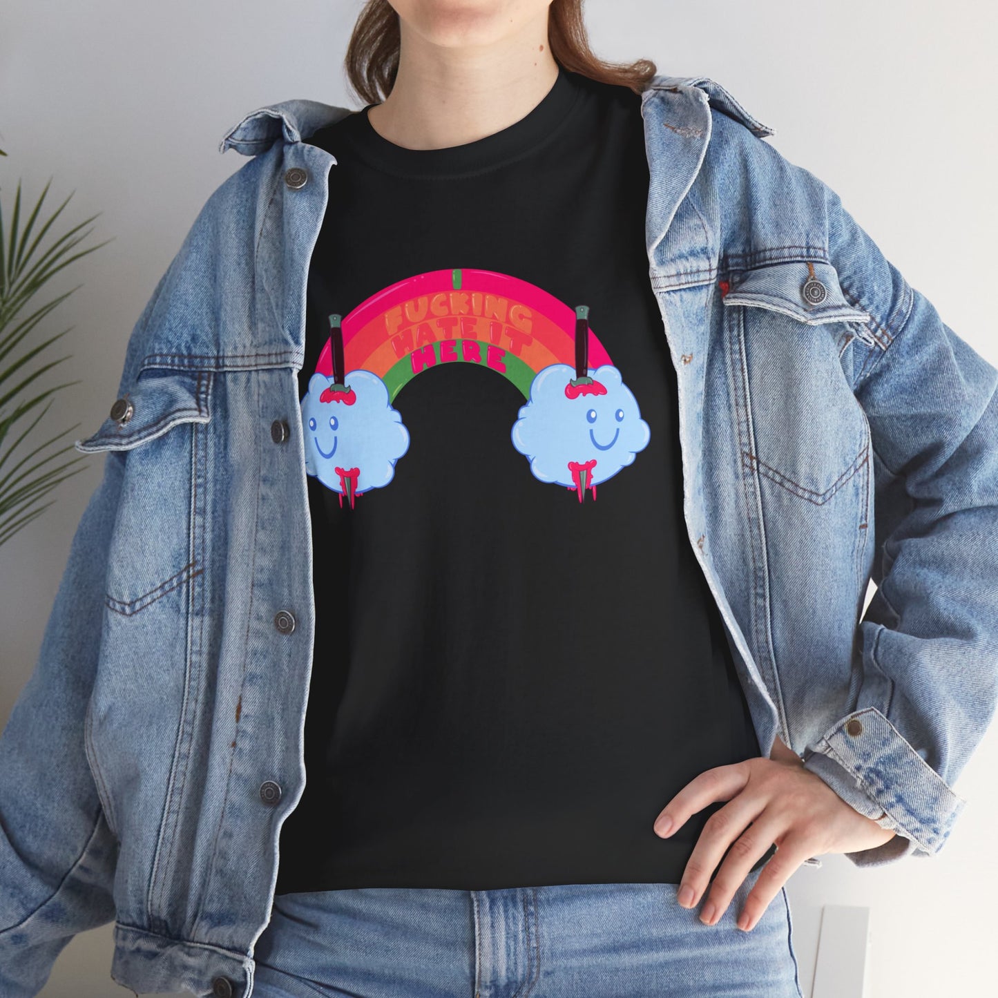 I Fucking Hate It Here Unisex Heavy Cotton Tee