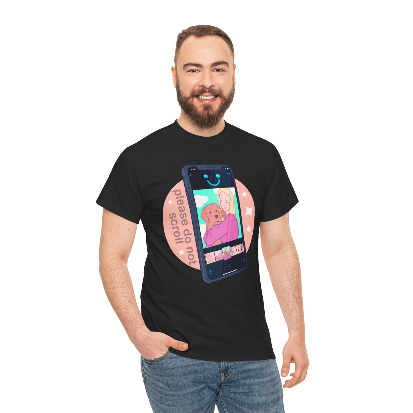 Don't Scroll Unisex Heavy Cotton Tee