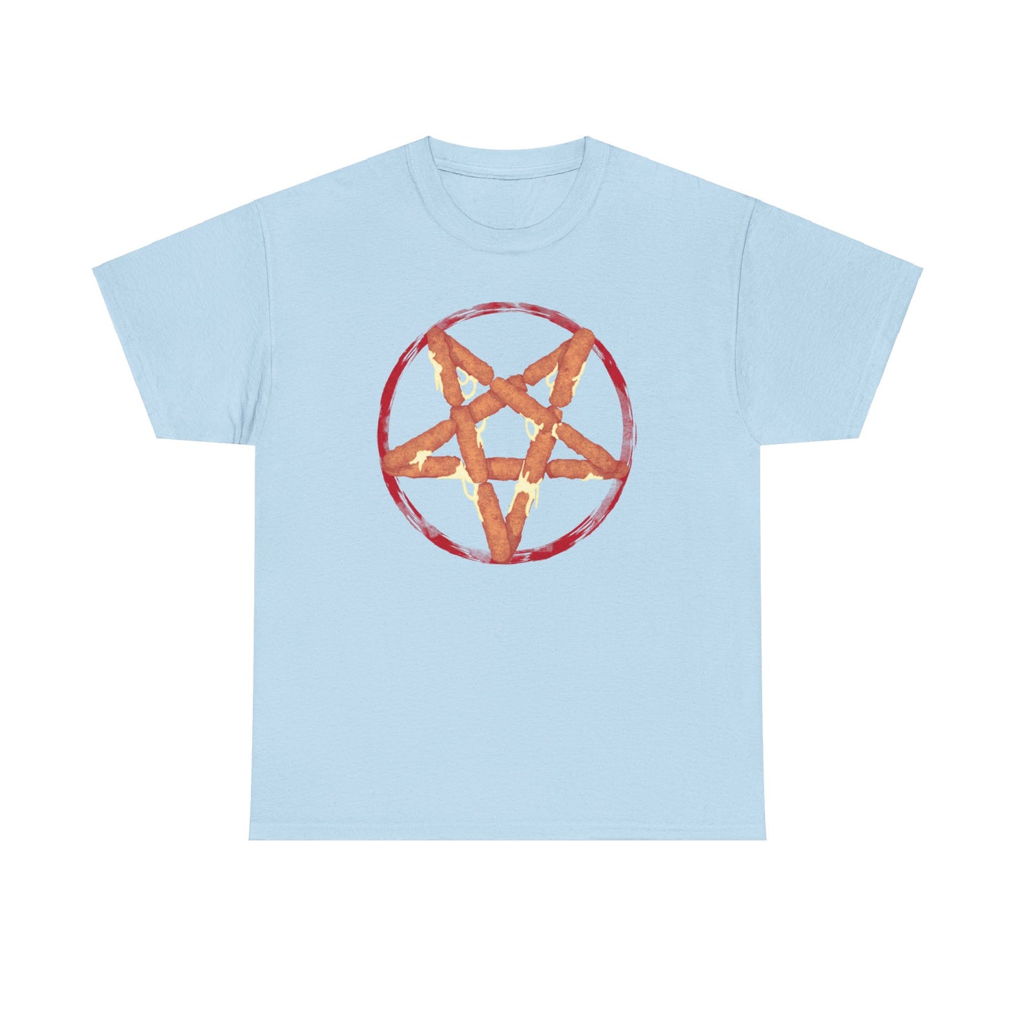 Mozzarella Stick Pentagram Unisex Heavy Cotton Tee