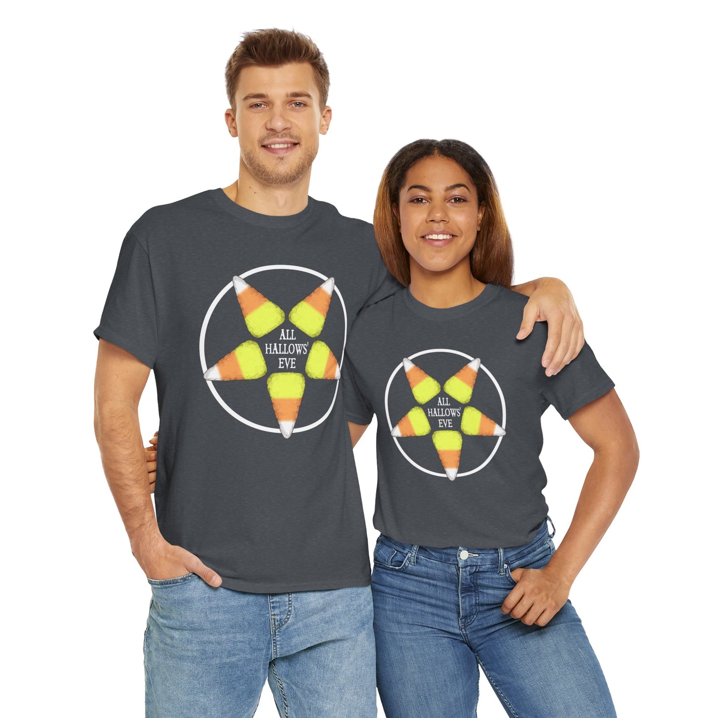 Halloween Pentagram Unisex Heavy Cotton Tee