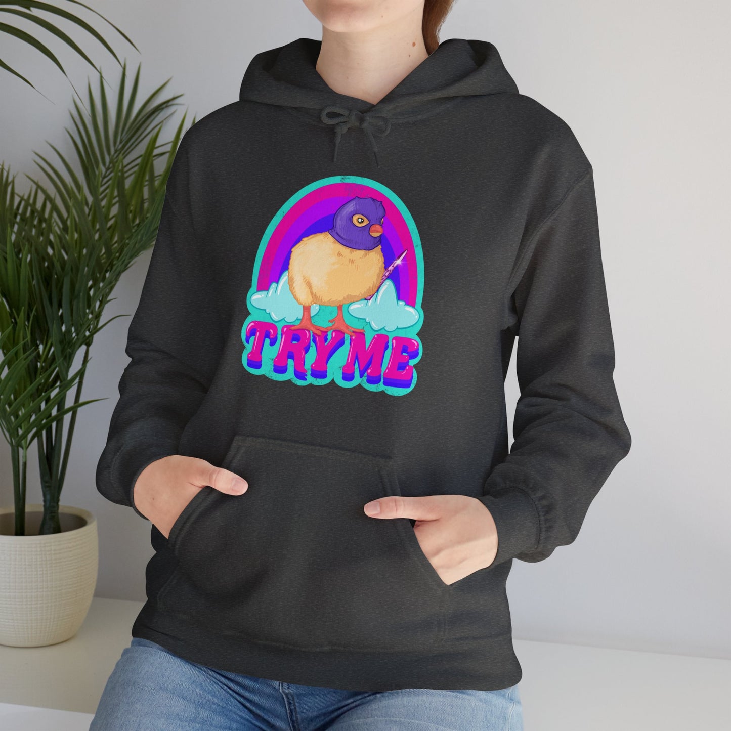 Try Me Unisex Heavy Blend Hooded Sweatshirt