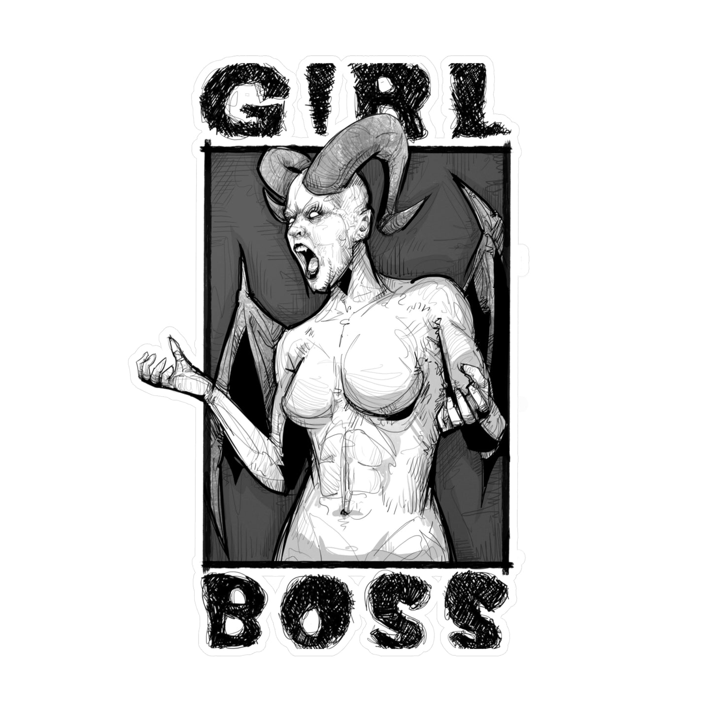 Girl Boss Kiss-Cut Vinyl Decal