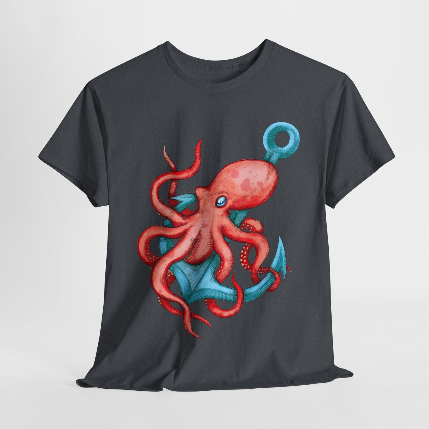 Octopus Anchor Unisex Heavy Cotton Tee