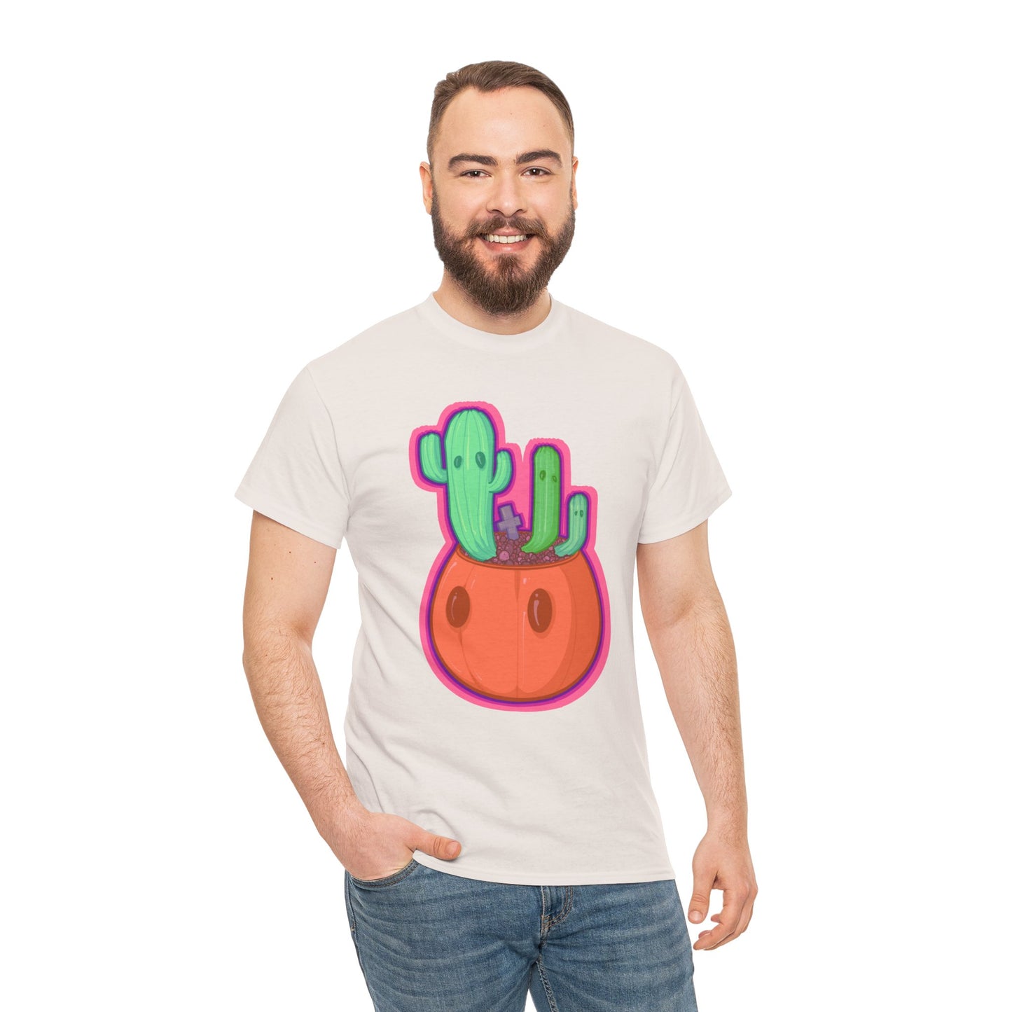 Spooky Succulent Unisex Heavy Cotton Tee