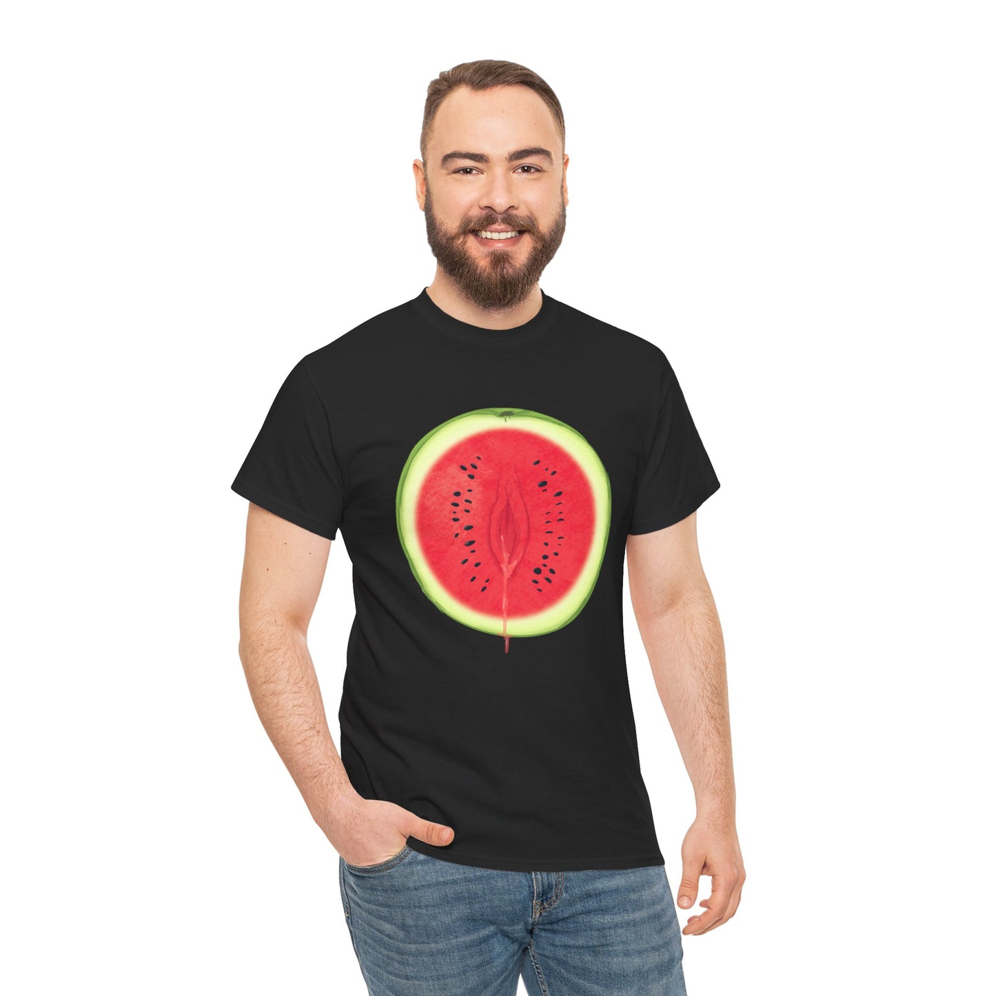Juicy Watermelon Unisex Heavy Cotton Tee