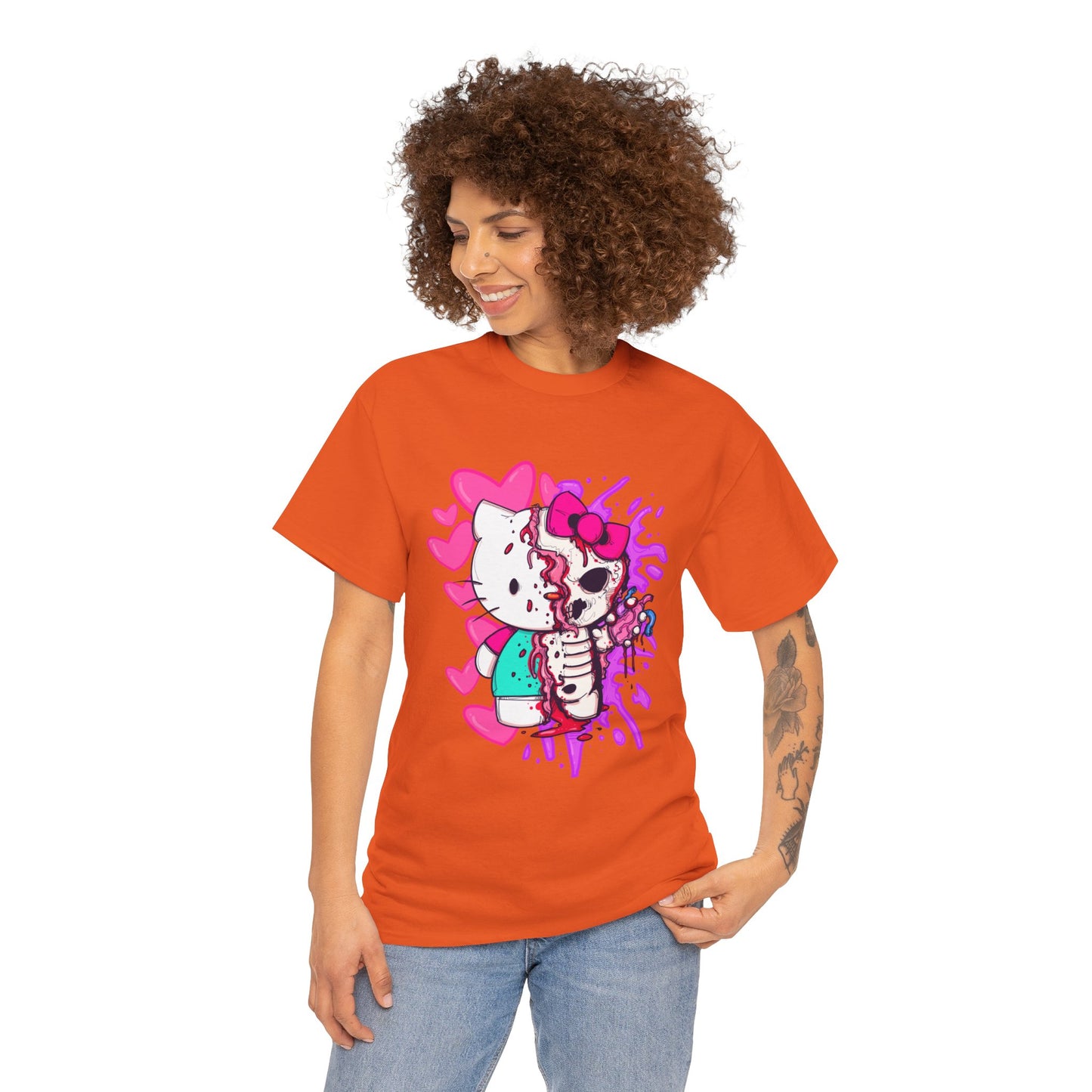 Zombie Kitty Unisex Heavy Cotton Patreon Tee