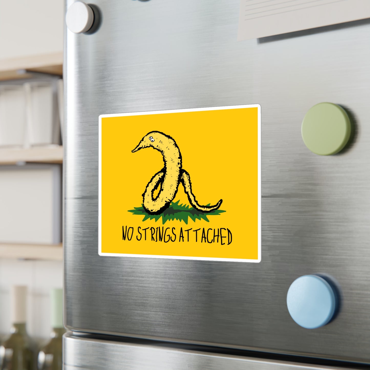 Gadsden Worm Kiss-Cut Vinyl Decal