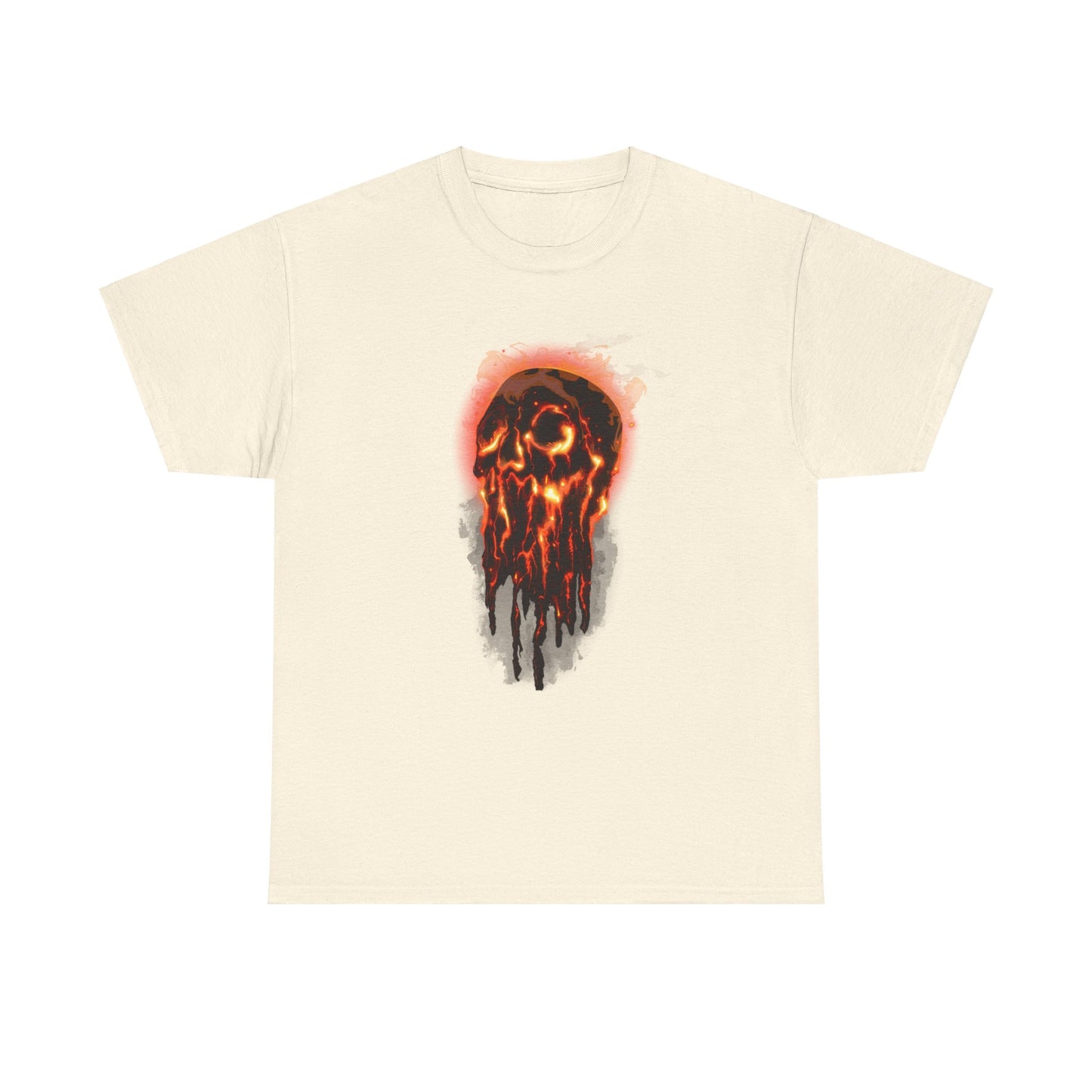 Elemental Skull Fire Unisex Heavy Cotton Tee