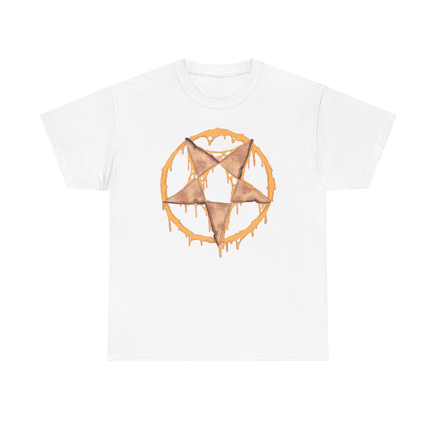 Grilled Cheese Pentagram Unisex Heavy Cotton Tee