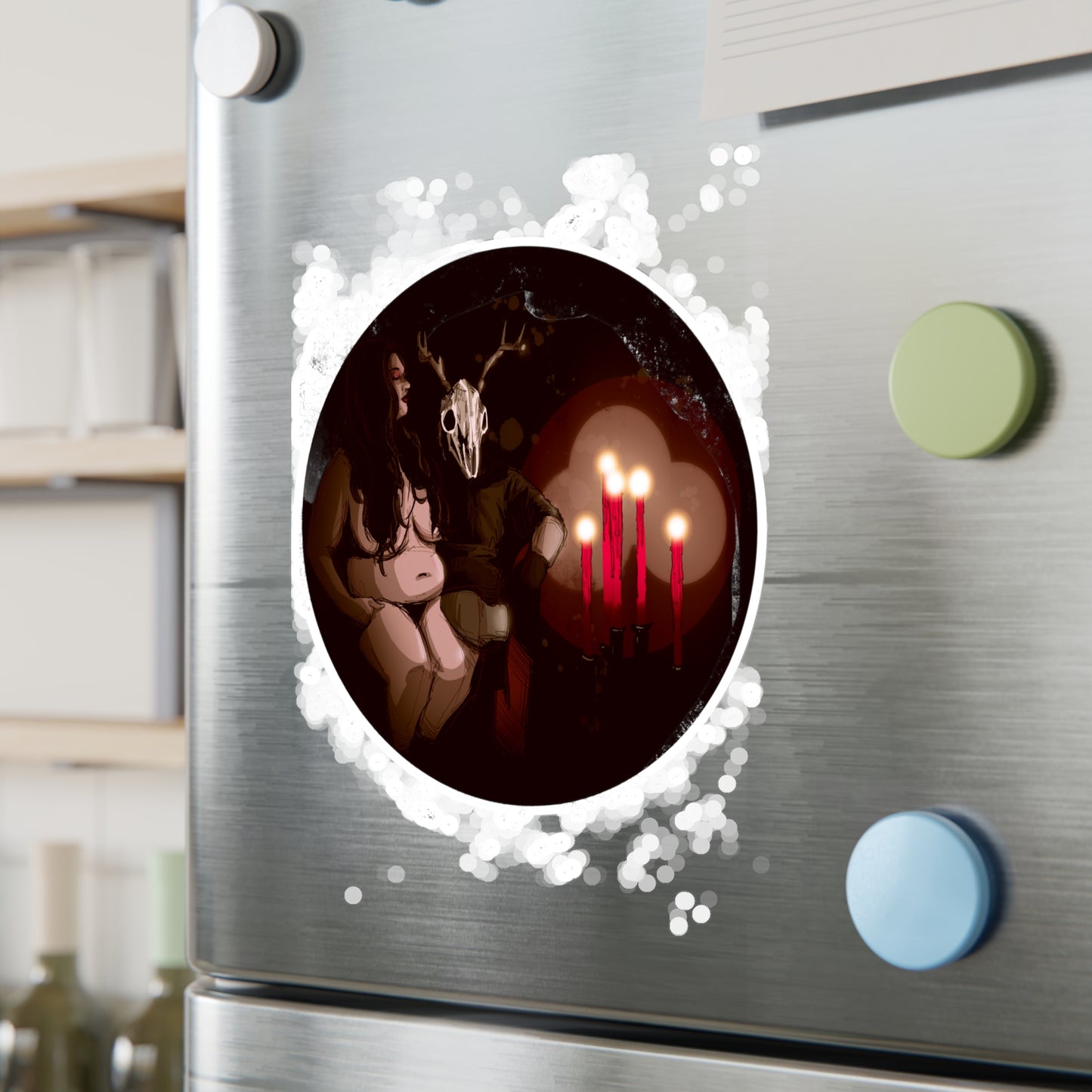 Deer Daddy Series 9: Candlelight Kiss-Cut Vinyl Decal