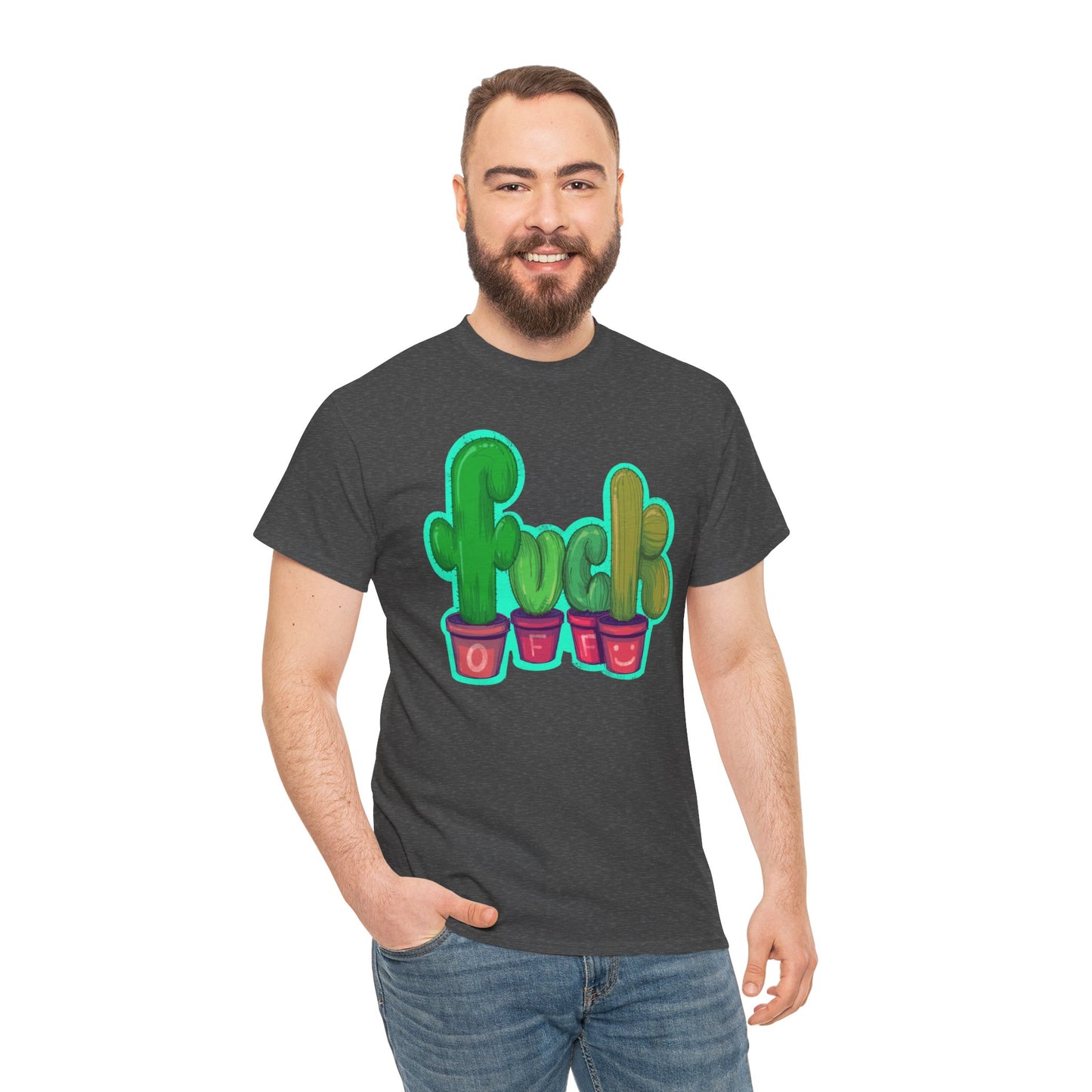 Rude Succulents Unisex Heavy Cotton Tee