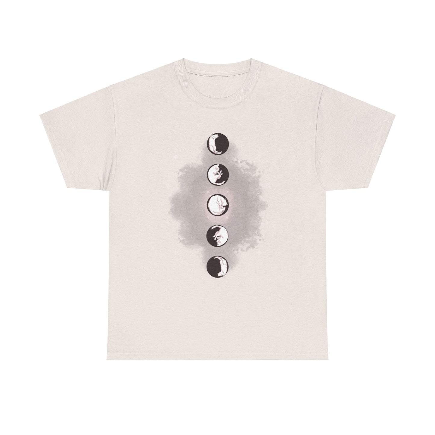 Cat Phases Unisex Heavy Cotton Tee