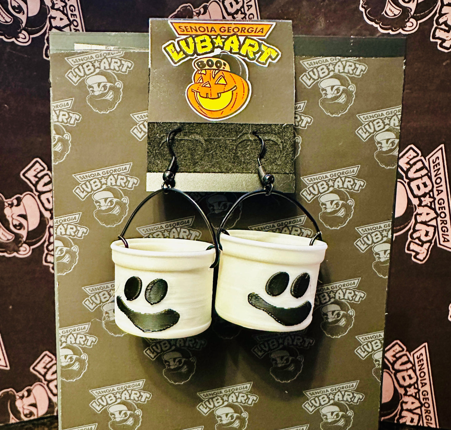 Boo Bucket Earrings