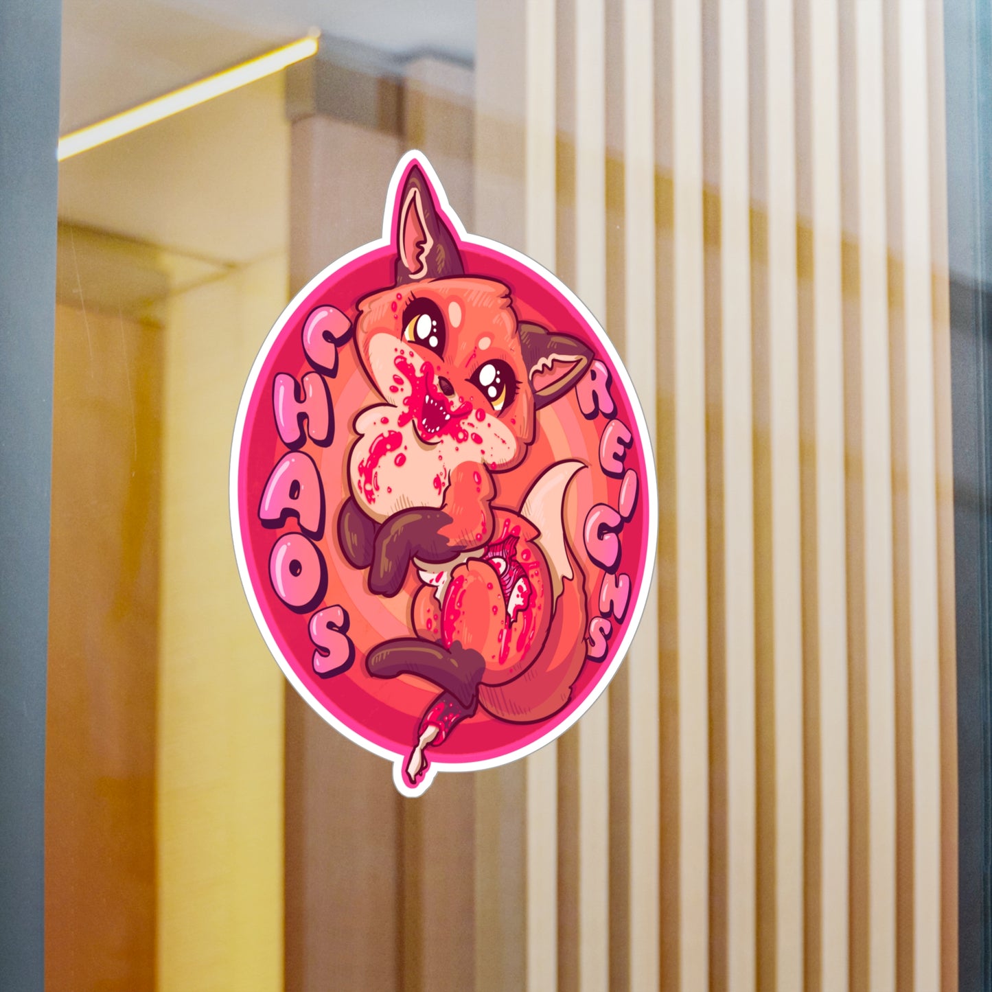 Chaos Reigns Kiss-Cut Vinyl Decal