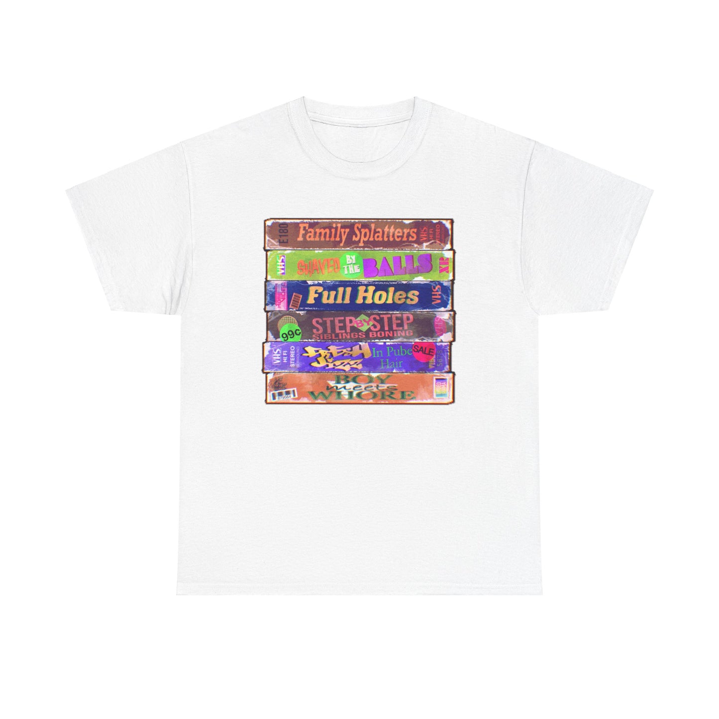 Adult 90s VHS Unisex Heavy Cotton Tee