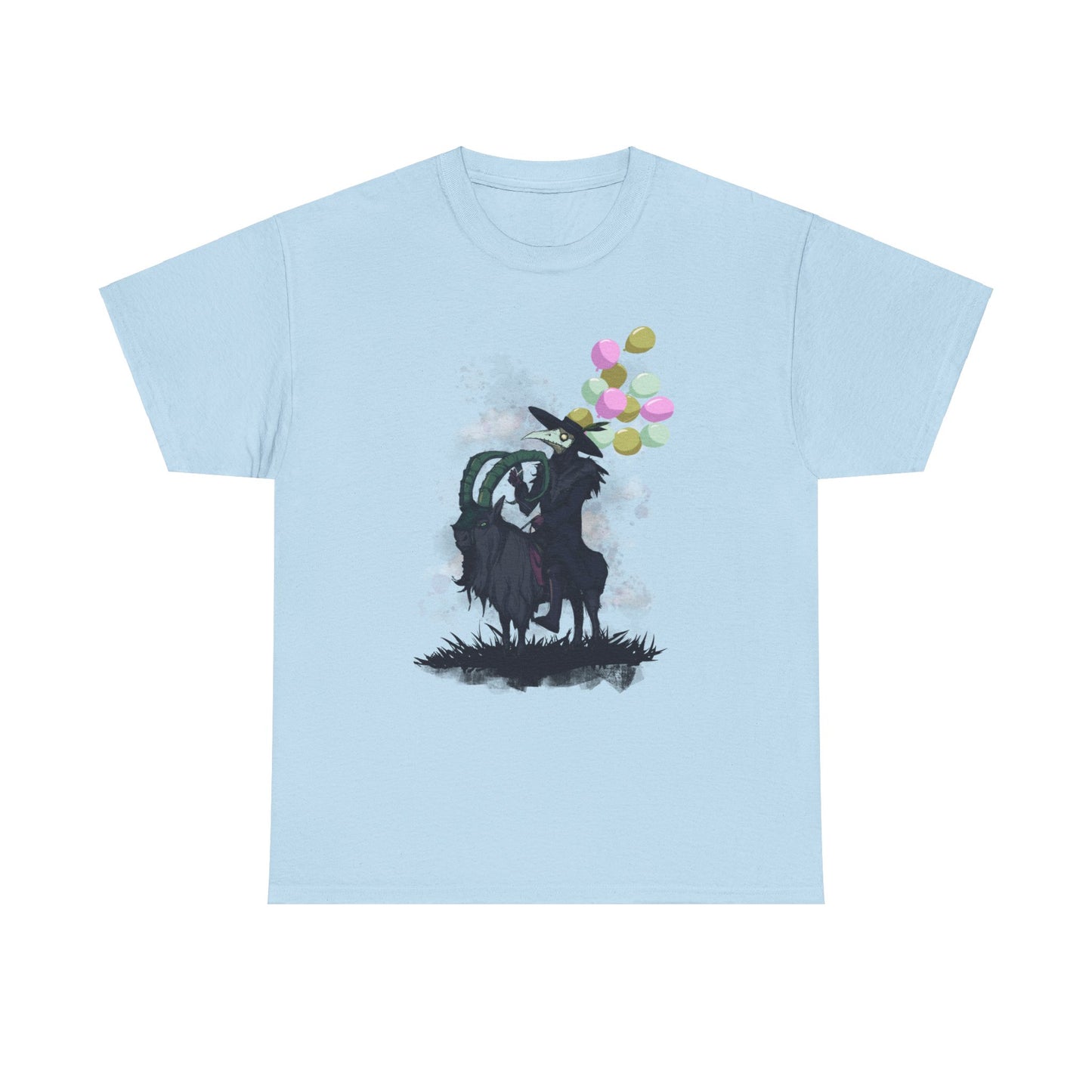 Plague Doctor Balloons Unisex Heavy Cotton Tee
