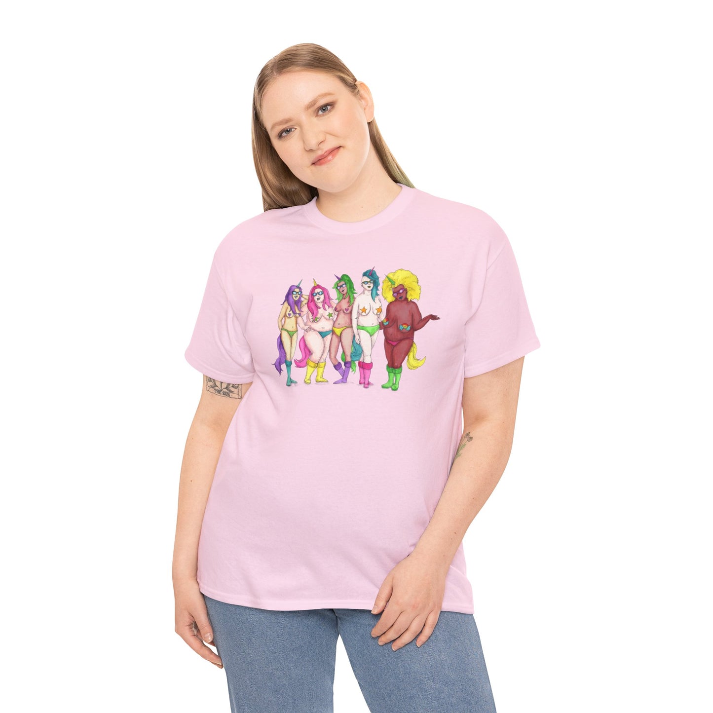 Unicorns Unisex Heavy Cotton Tee