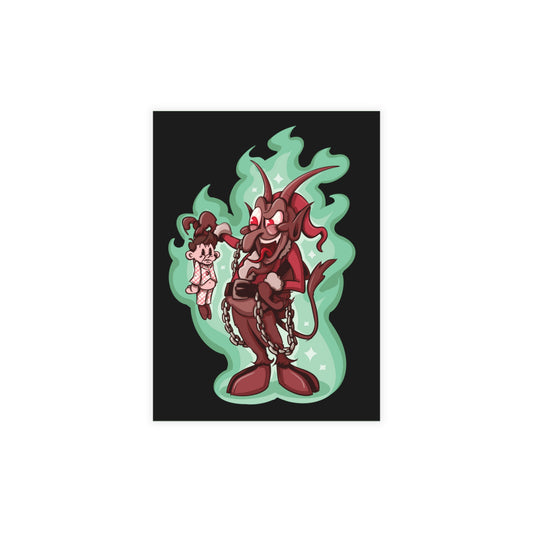 Rubber Hose Krampus Greeting Card Bundles (10, 30, 50 pcs)