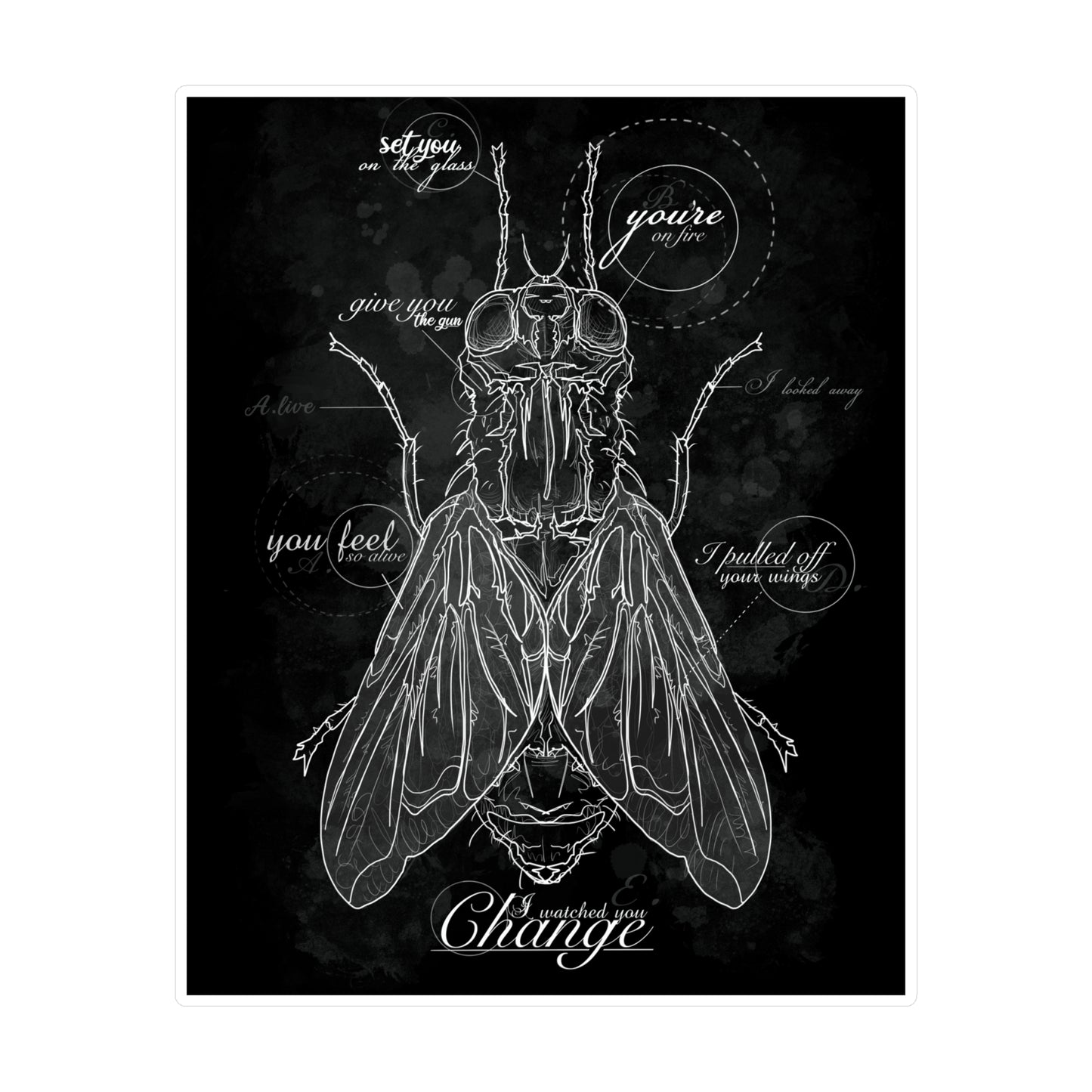 The Fly Kiss-Cut Vinyl Decal