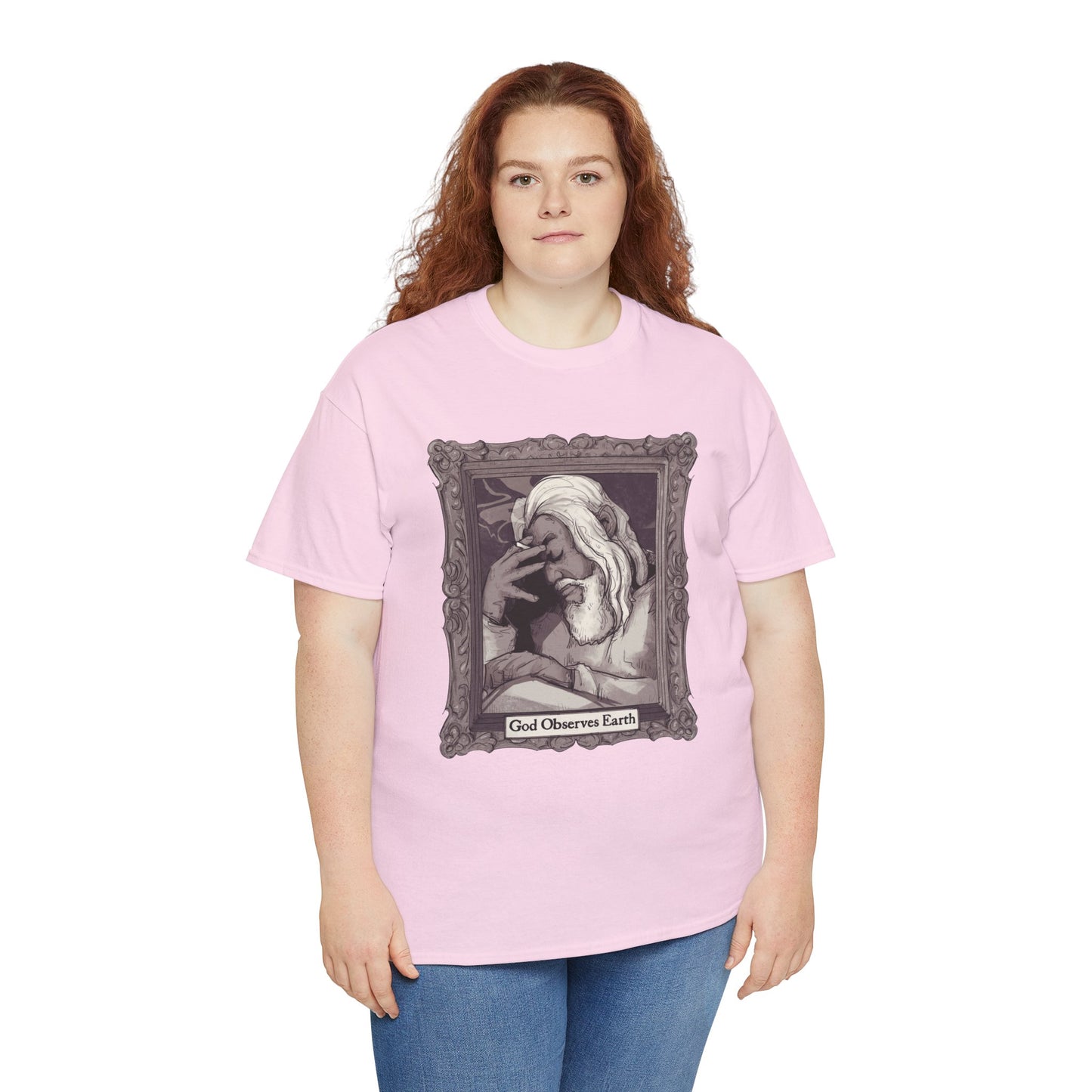 God Observes Earth Unisex Heavy Cotton Tee