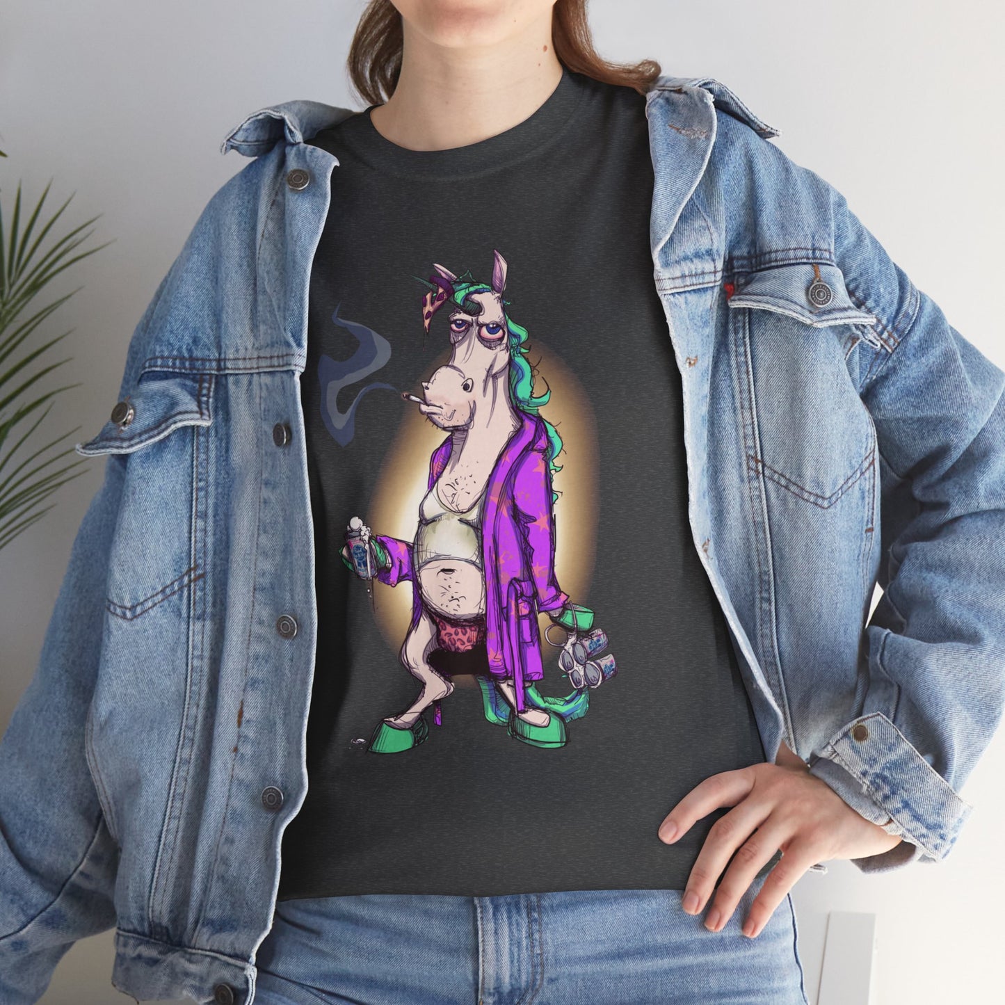Dontgiveafuckacorn Unisex Heavy Cotton Tee