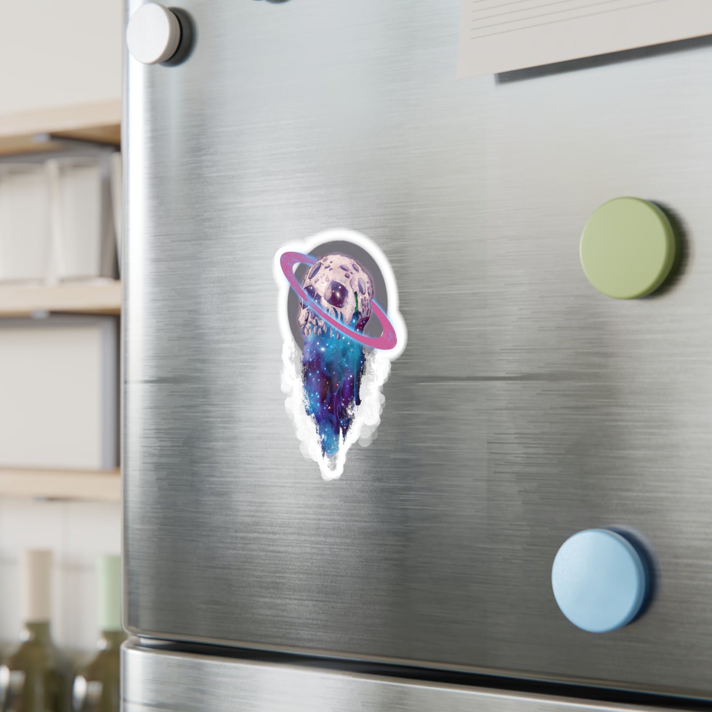 Elemental Skull Space Kiss-Cut Vinyl Decal