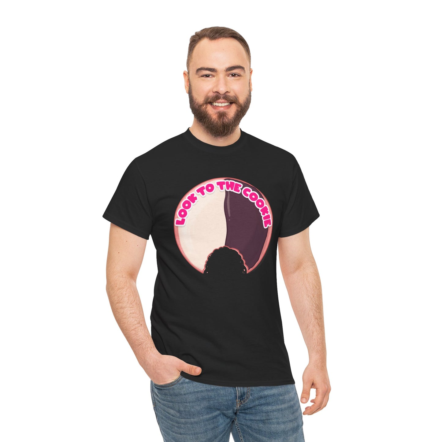 Black & White Cookie Unisex Heavy Cotton Tee