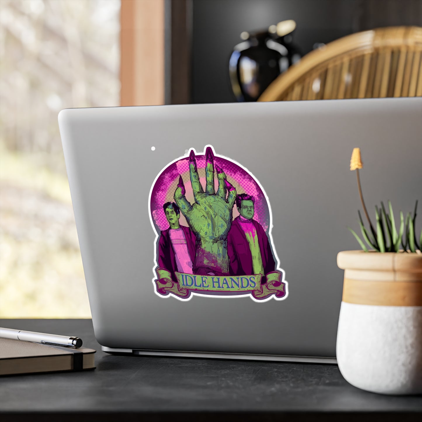 Idle Hands Kiss-Cut Vinyl Decal