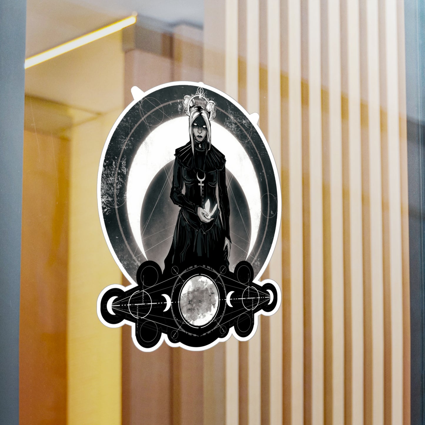 Moon Goddess Kiss-Cut Vinyl Decal