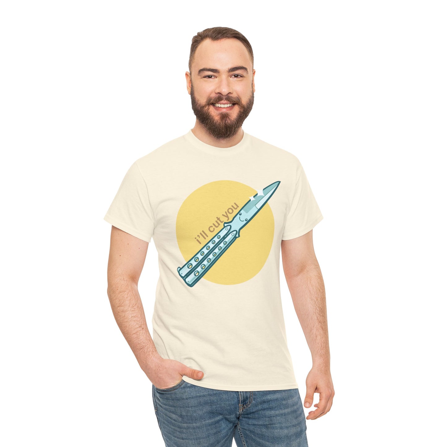 I'll Cut You Unisex Heavy Cotton Tee