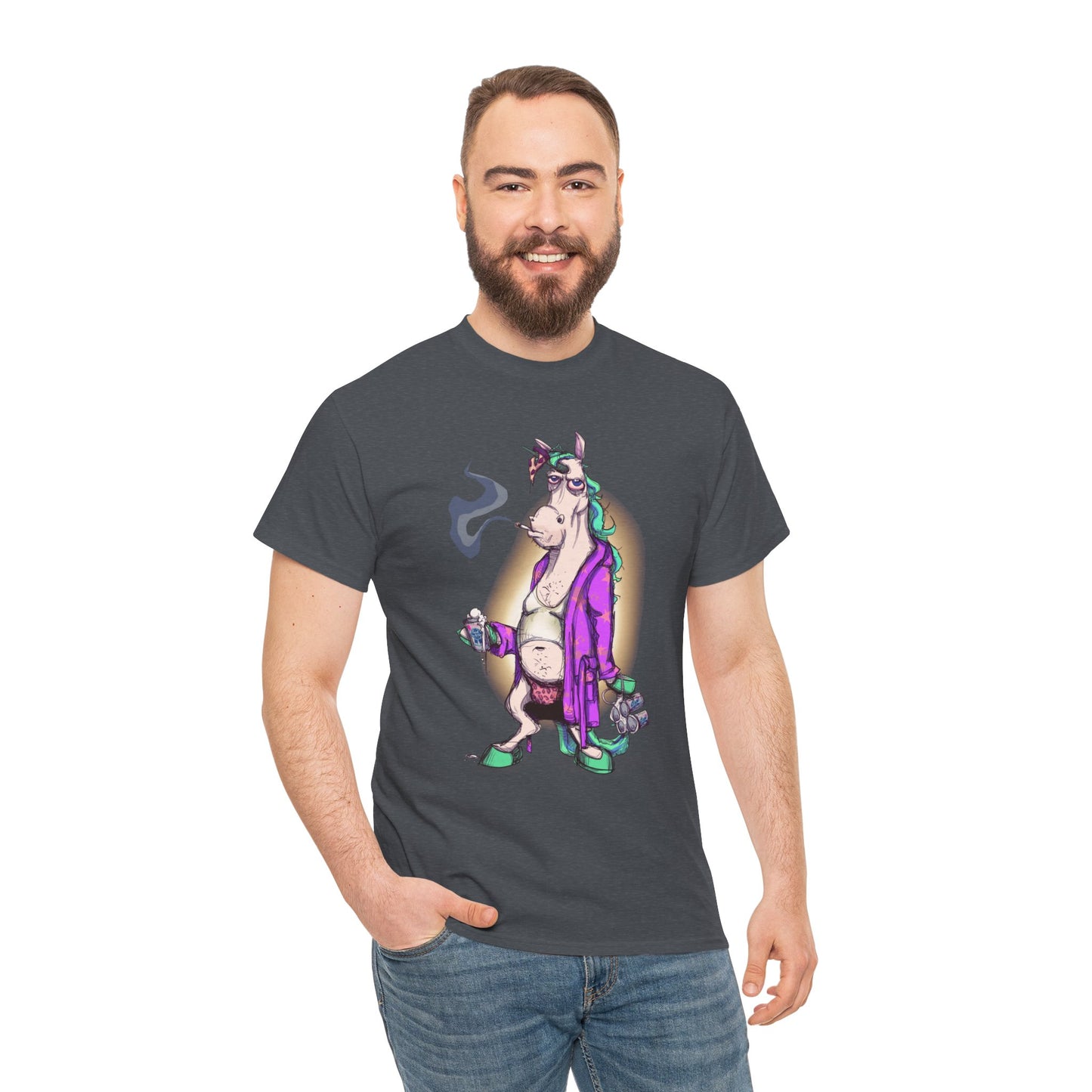 Dontgiveafuckacorn Unisex Heavy Cotton Tee