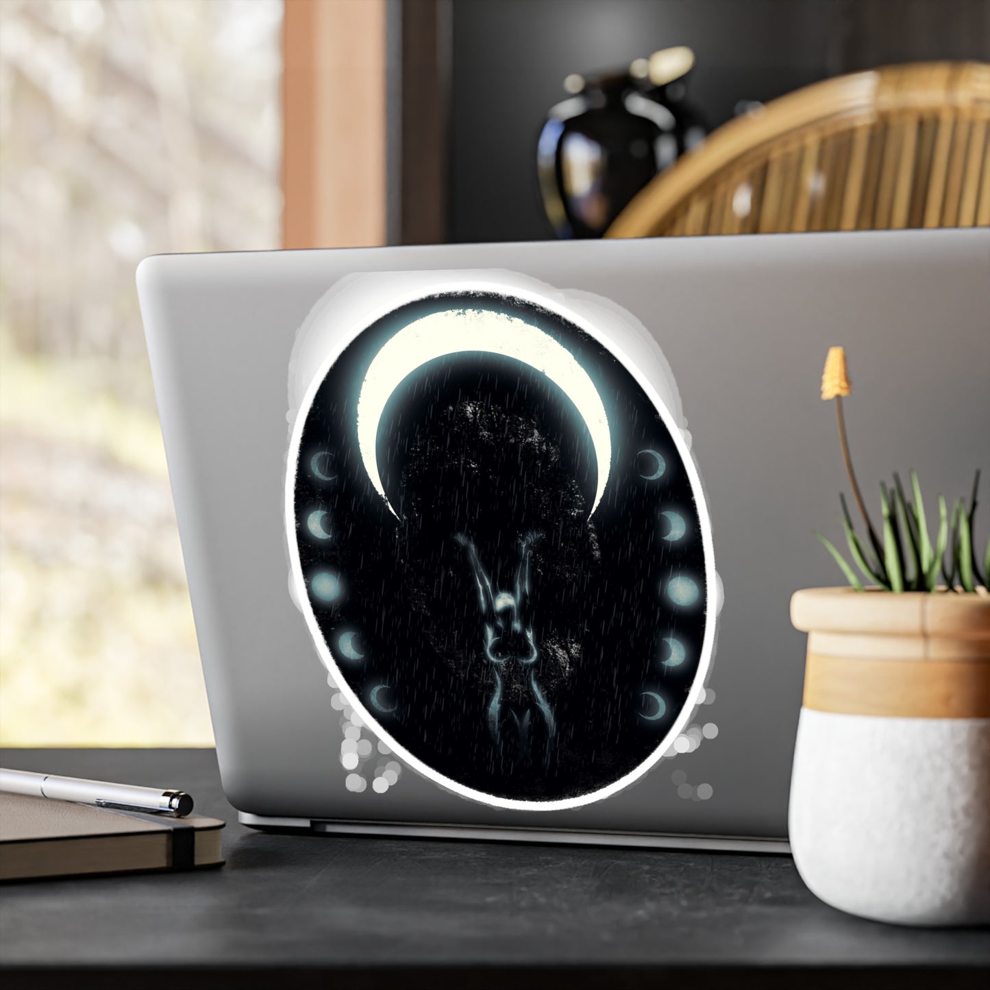 Moon Bath Kiss-Cut Vinyl Decal