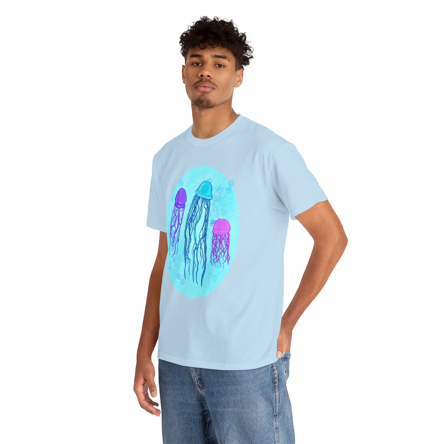 Jellyfish Varieties Unisex Heavy Cotton Tee