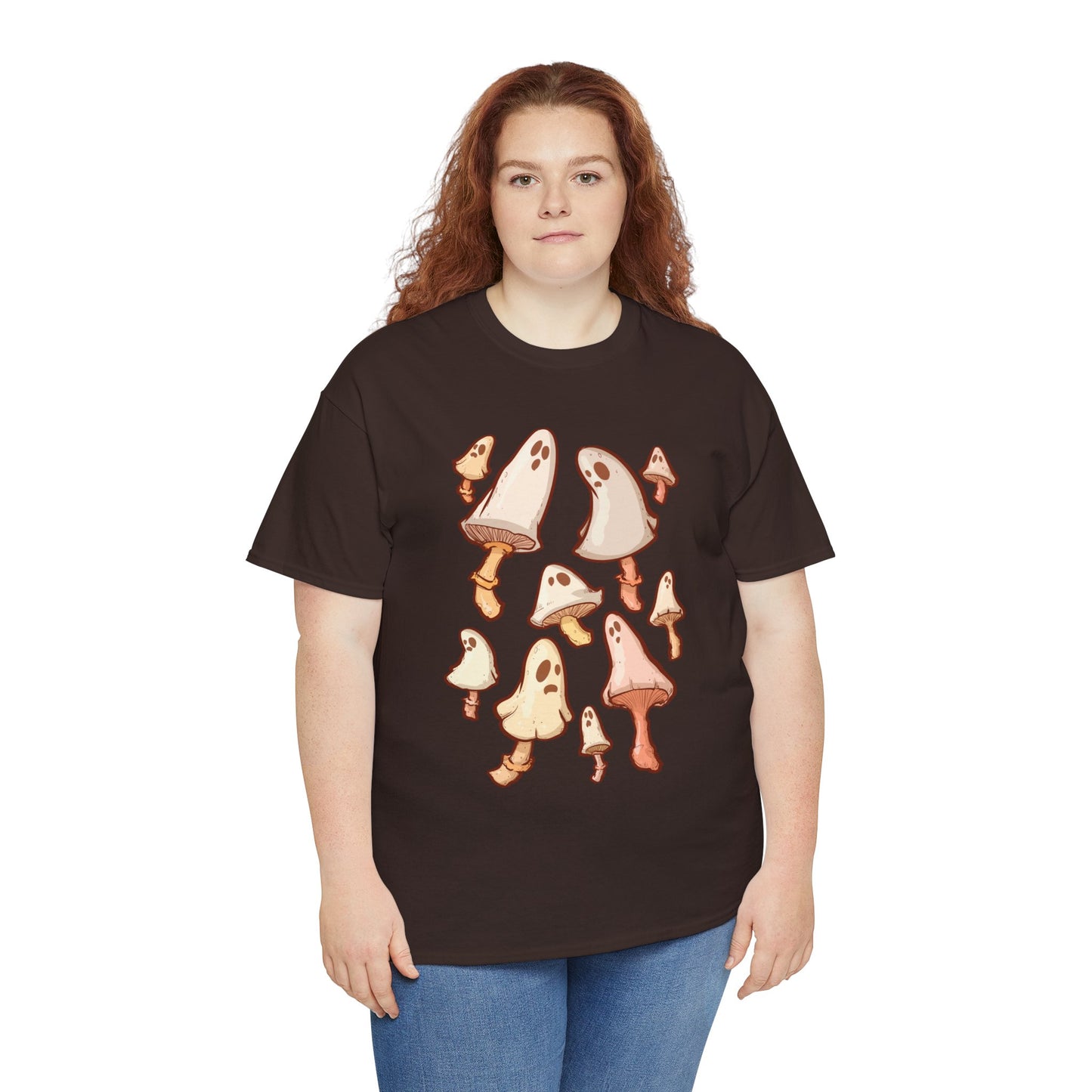 Spooky Mushrooms Unisex Heavy Cotton Tee