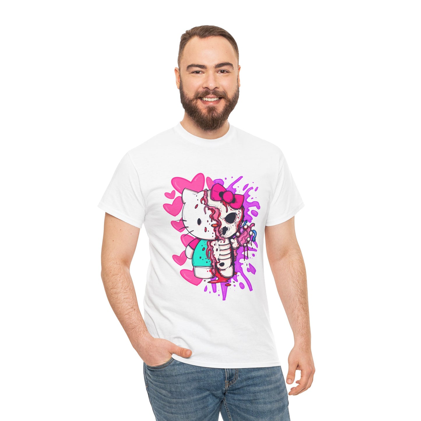 Zombie Kitty Unisex Heavy Cotton Patreon Tee