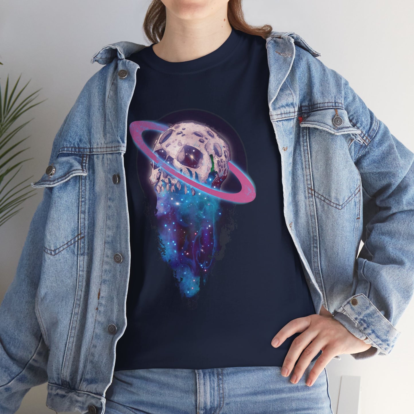 Elemental Skull Space Unisex Heavy Cotton Tee