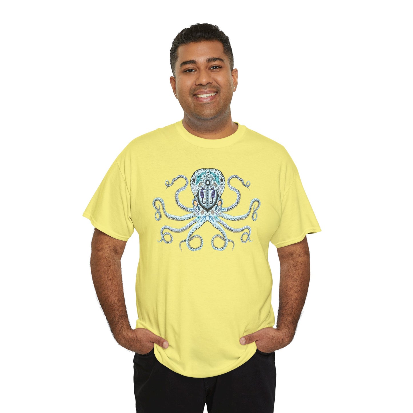 Octopus Sugar Skull Unisex Heavy Cotton Tee