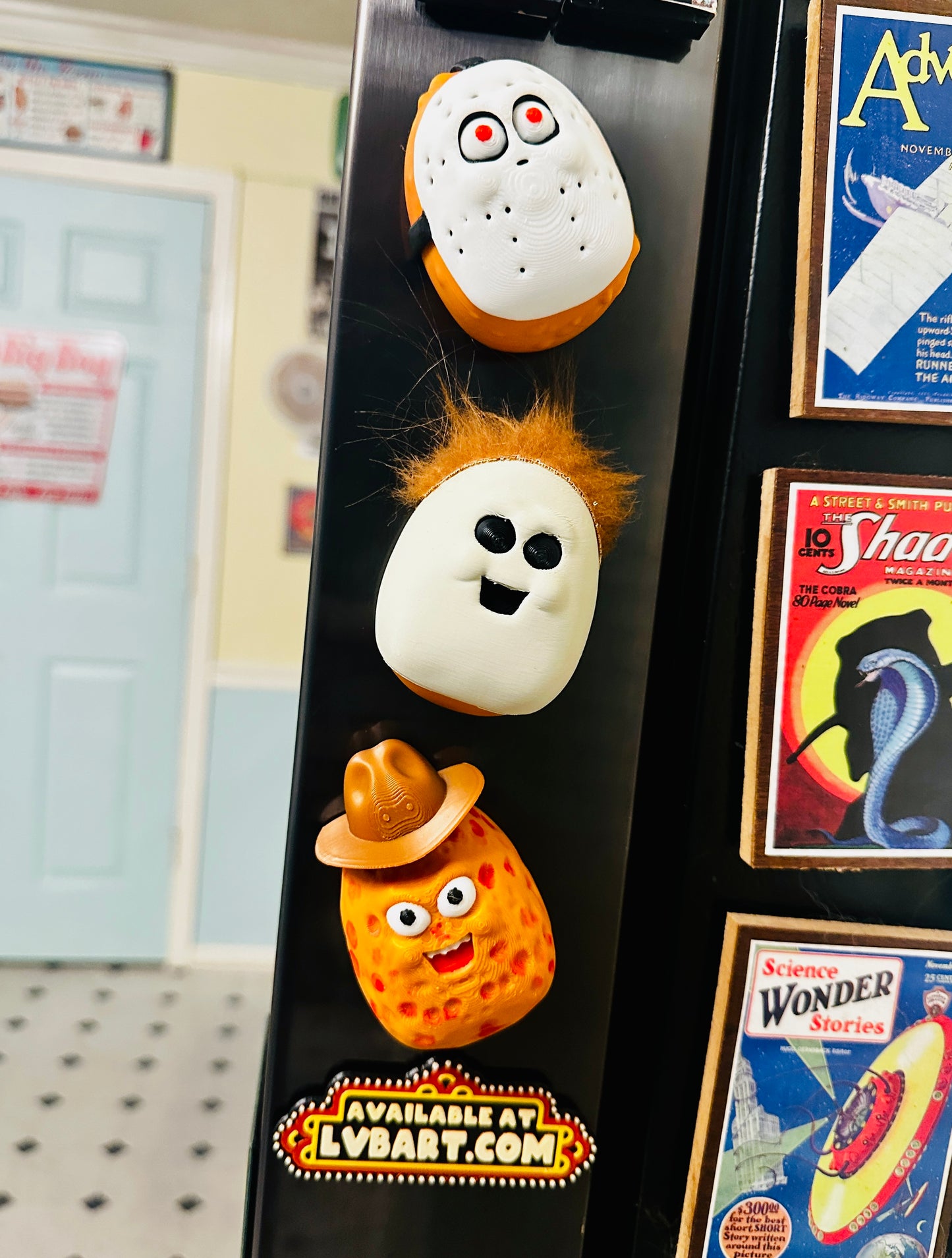Horror Nugget Buddies Fridge Magnets 3D Print 3 Pack