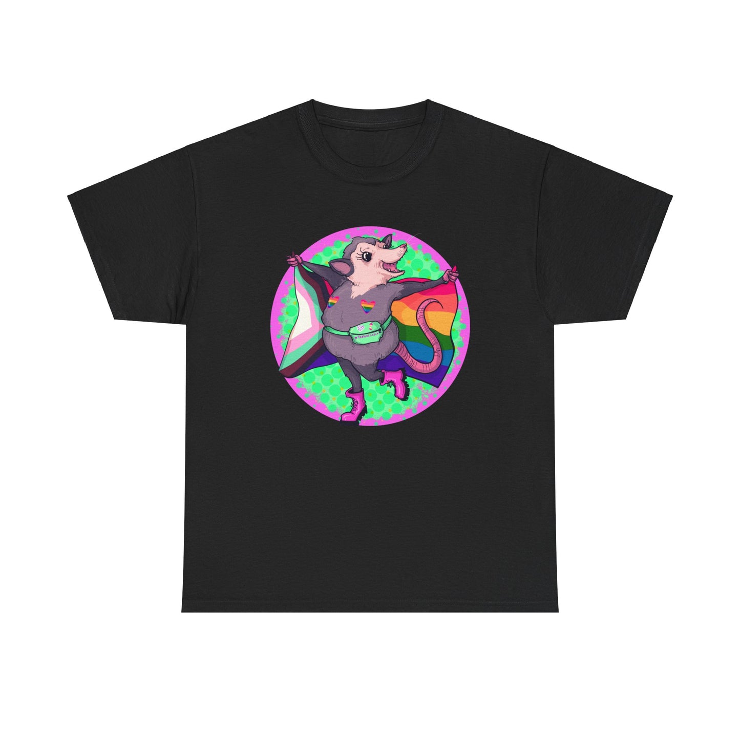 Pride Opossum Unisex Heavy Cotton Tee