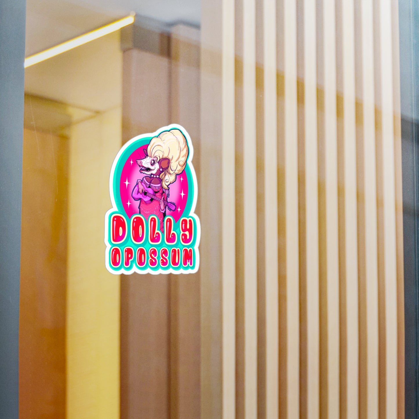 Dolly Opossum Kiss-Cut Vinyl Decal