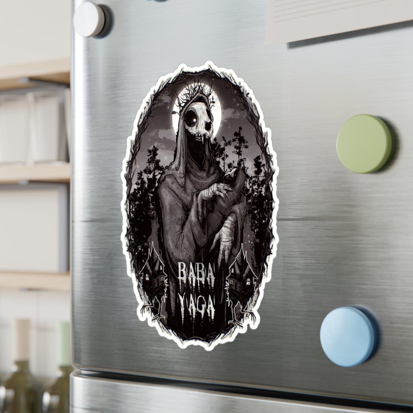 Baba Yaga Kiss-Cut Vinyl Decal