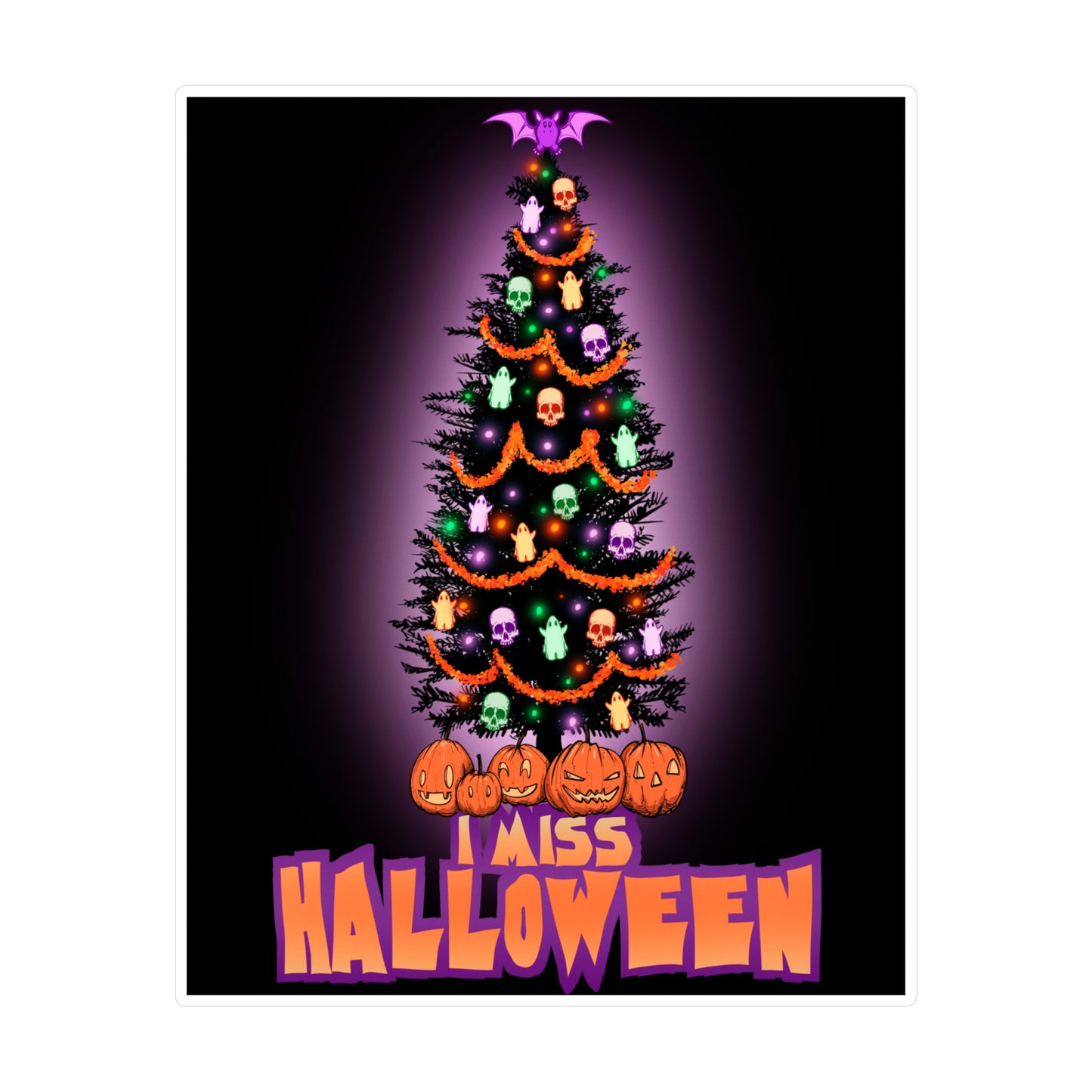I Miss Halloween Kiss-Cut Vinyl Decal