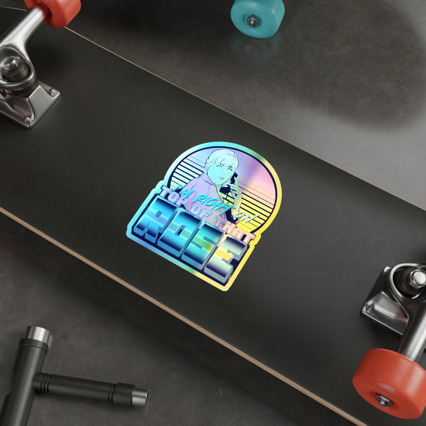 Career Woman Holographic Die-cut Stickers