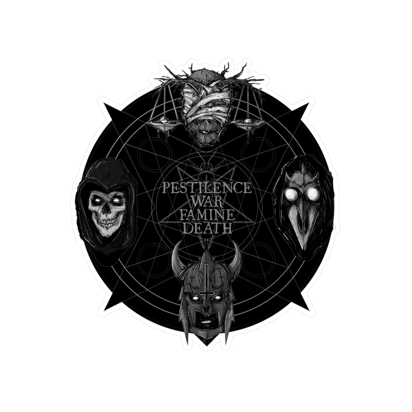 Four Horseman Kiss-Cut Vinyl Decal