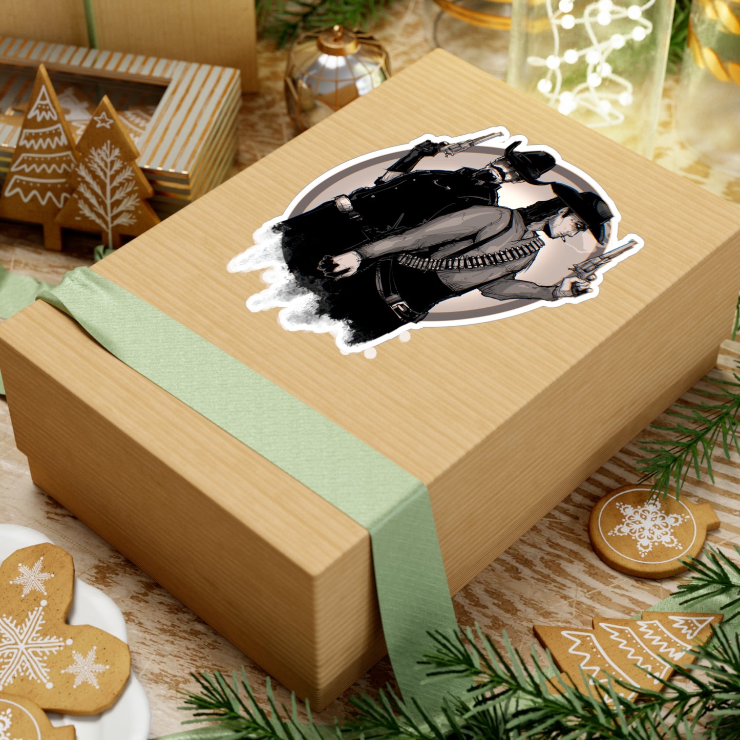 Bounty Hunter Lovers Kiss-Cut Vinyl Decal